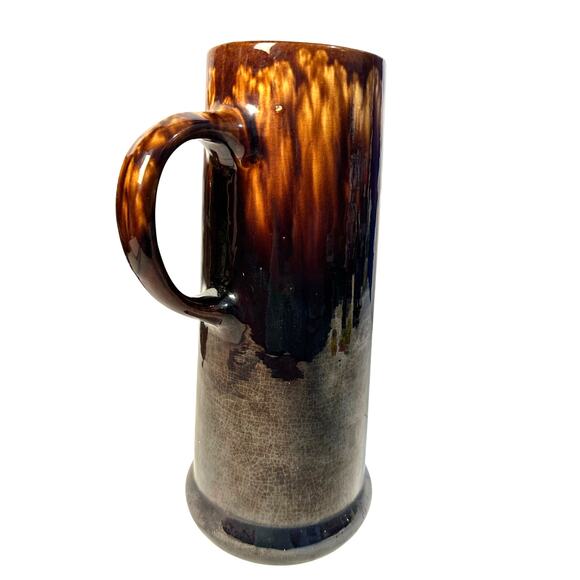 Antique Bennington Rockingham Tall Earthenware Pottery Pitcher-Excellent! - Picture 11 of 11